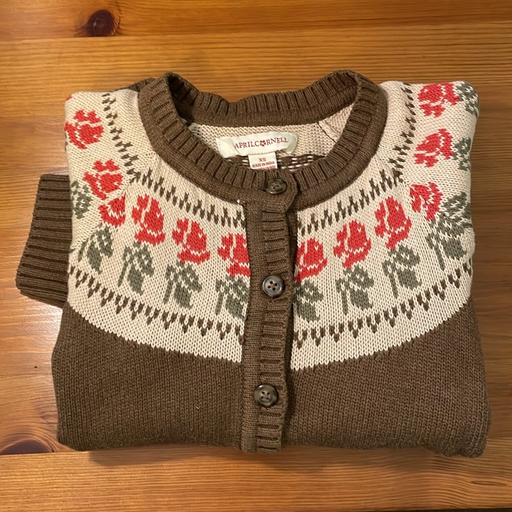 April Cornell Cardigan XS